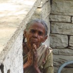 An eighty-three year old widow, saying goodbye after her interview